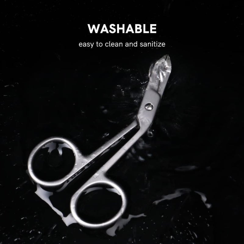 Cut it 2pcs Stainless Steel Eyebrow Tweezers for Women Handle Shaped Angled Tweezers Flat Tip Hair Plucker for Eyebrow Trimming and Shaping, Face Hair Tools for Women - Image 5